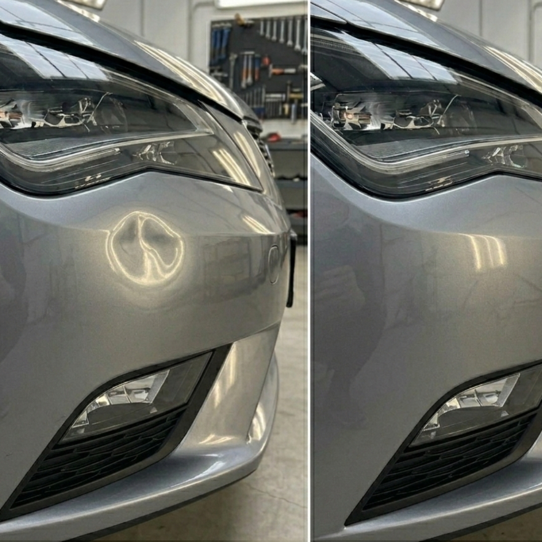 Auto uitdeuken zonder spuiten Dordrecht SEAT Leon in kleur grijs