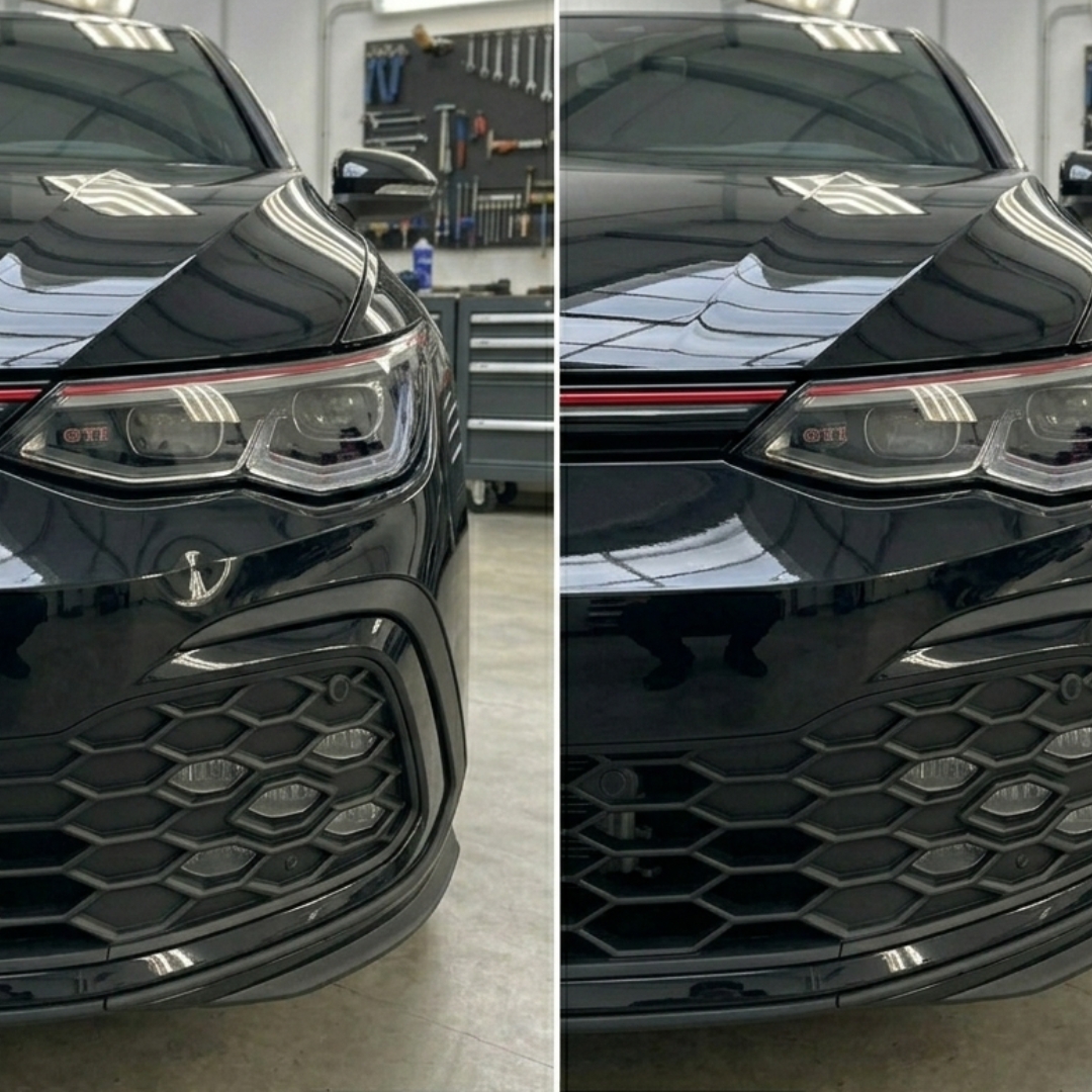 Paintless dent repair Volkswagen Golf 8 GTI in de kleur zwart